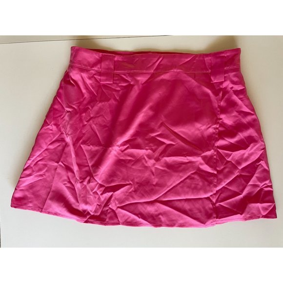 NWT Revolve MORE TO COME Martina Wrap Mini Skirt Hot Pink XL Barbie - Picture 5 of 10